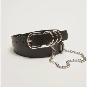 Aeropostale Faux Leather Side Chain Belt - XS